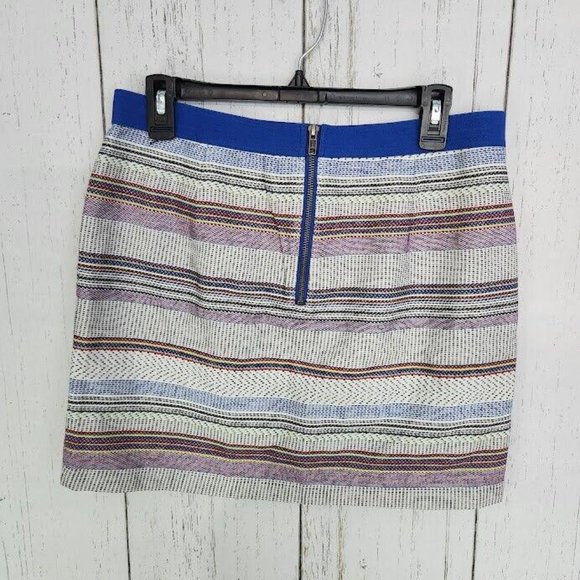 Gap NWT Womens Size 8 Multi-Color Striped Elastic Waist Lined Short Skirt - Picture 6 of 6